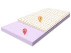 Materace z Gór, Top Hard Latti, materac wytrzymały, nawierzchniowy, lateksowy, twardy, 90-160-8 cm
