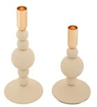 Mauro Ferretti, Aster, zestaw świeczników, kremowy