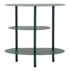 Mauro Ferretti, Saturn, stolik nocny, metalowy, morski, 49,5-27,5-49,5 cm