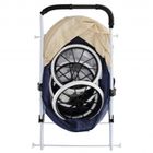 Mega Creative, metalowy wózek dla lalek głęboki, granatowy