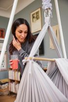 Membantu, Premium, hamak-huśtawka dla bliźniąt, podwójna, szara