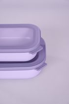 Mepal, Cirqula, zestaw 3 misek, prostokątna, Nordic Lilac, 750+1500+3000 ml