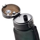 Meteor, bidon sportowy, czarno-zielony, 1000 ml