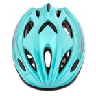 Meteor, kask rowerowy, S 48-52 cm, Apper, miętowy/różowy