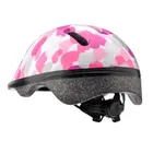 Meteor, KS06, kask ochronny, pink hearts, rozmiar 48-52 cm