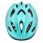 Meteor, KS07, kask ochronny, miętowy/różowy, rozmiar 48-52 cm