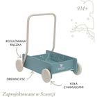 Micki, chodzik drewniany, niebieski