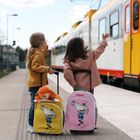 Micki, Pippi, plecak na kółkach, różowy