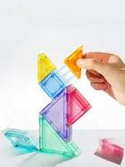 Mideer, tangram, klocki magnetyczne 3D z klepsydrą