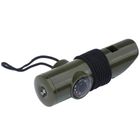 Mil-tec, gwizdek survivalowy 6w1, zielony, 16328401