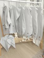 MimiNu, AVI, całoroczny śpiworek do spania, muślin, szary, TOG 2-2.5, 3-12m