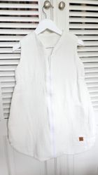 MimiNu, Avi, muślinowy śpiworek na suwak, śmietanka, letni, TOG 0.5, 3-12m