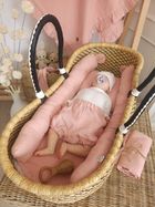 MimiNu, Bloomersy, muślinowe majtki na pieluchę, pudrowy róż, rozmiar M, 1-4 l.