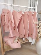 MimiNu, całoroczny śpiworek z nogawkami, muślin, pudrowy róż, TOG 1.5-1.75, rozmiar S, 1-2,5l