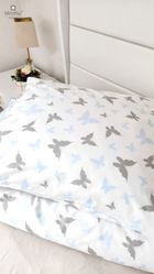 MimiNu, Junior, Butterfly, 2-częściowy komplet pościeli, 140-200 cm + 50-60 cm
