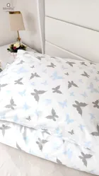 MimiNu, Junior, Butterfly, 2-częściowy komplet pościeli, 140-200 cm + 70-80 cm