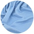 MimiNu, kocyk bawełniany, interlock żakardowy+jersey, błękit, 70-100 cm