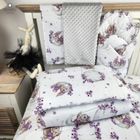 MimiNu, Lili, kocyk, minky, wrzos, 75-100 cm