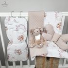 MimiNu, Lili, wkładka do wózka spacerowego, velvet pikowany, pudrowy róż