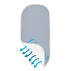 MimiNu, materacyk oddychający do gondoli, muślin, jeans