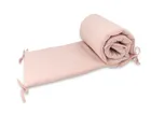 MimiNu, ochraniacz do łóżeczka, muślin, pudrowy róż, 180-30 cm