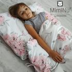 MimiNu, Peonie, śpiworek dla przedszkolaka, różowy
