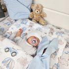 MimiNu, Piloci, 2-częściowy komplet pościeli drukowanej z wypełnieniem, błękitna, 100-135 cm