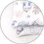 MimiNu, Piloci, 2-częściowy komplet pościeli z wypełnieniem, błękit, 120-90 cm