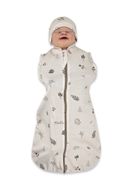 MimiNu, Soft, Teddy, śpiworek letni, listki, TOG 0.5-1, 3-12 m