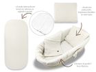 MimiNu, Soft, zestaw: ochraniacz do gondoli i kosza Mojżesza, materac, poduszka, beż, 0-6m