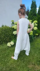 MimiNu, śpiworek z nogawkami, muślin, letni, śmietanka, TOG 0.5, rozmiar M, 2-6 l