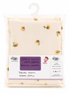 MiniAnia, 2-częściowy komplet pościeli muślinowej z falbaną, brzoskwinia, 60-70 cm