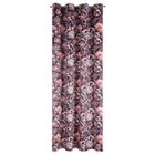Mirei, welwetowa zasłona, z kwiatowym nadrukiem, 140-250 cm