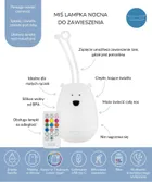 Miś, lampka nocna do zawieszania