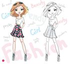 Modnisie do kolorowania. Fashionista