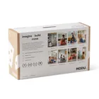 Modu, Dreamer Set, kreatywne klocki rozwijające motorykę dużą, z funkcją jeździka, Sand Grey/Honey Yellow