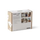 Modu, Explorer Set, kreatywne klocki rozwijające motorykę dużą, z funkcją jeździka, pomarańczowy