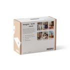 Modu, Explorer Set, kreatywne klocki rozwijające motorykę dużą, z funkcją jeździka, Sand Grey/Honey Yellow