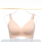 Momcozy, YN46, bezszwowy kwiatowy biustonosz do karmienia push-up, beżowy floral, rozmiar M
