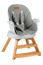 Momi, Woodi, krzesełko do karmienia, 3w1, szare