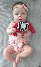 Mom's Care, cudak, kontrastowa zabawka zawieszka sensoryczna, czerwona