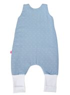 Motherhood, bawełniany śpiworek ocieplany, z nogawkami, TOG 2, niebieskie misie, 12-18m