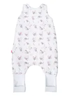 Motherhood, bawełniany śpiworek ocieplany, z nogawkami, TOG 2, różowe guziki, 12-18m