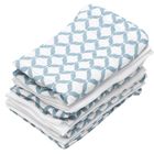 Motherhood, Classics Niebieski, chusteczki muślinowe, 30-30 cm, 7 szt.