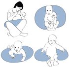 Motherhood, Fasolka, poduszka do karmienia, jersey, miętowy