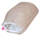 Motherhood, mufka - poduszka do karmienia, kwadraty różowe