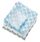 Motherhood, pieluszki muślinowe, statki niebieskie, 70-80 cm, 3 szt.