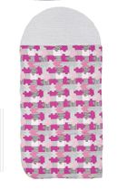 Motherhood, śpiworek przedszkolaka, puzzle szaro-różowe