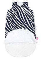 Motherhood, Zebra Niebieska, Zip-A-Round, śpiworek letni 2w1, TOG 1, 3-18m