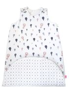 Motherhood, Zip-A-Round, bawełniany śpiworek, 2w1, TOG 3, fioletowe baloniki, 3-18m